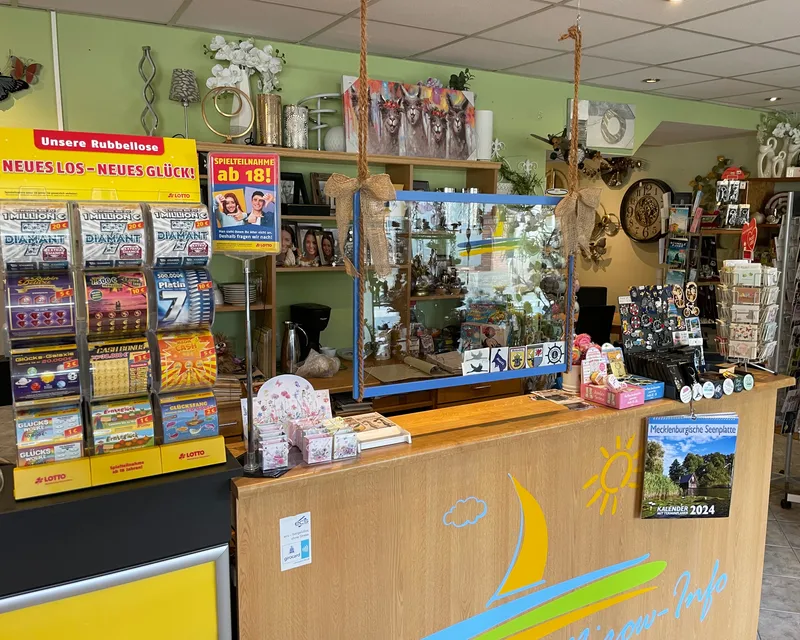 Lotto-Annahmestelle mit Rubbellos-Display
